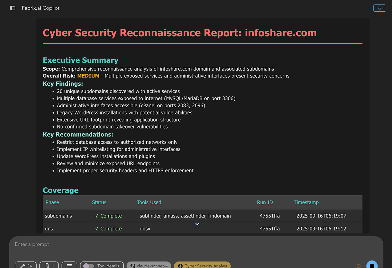 SecOps Agents screenshot